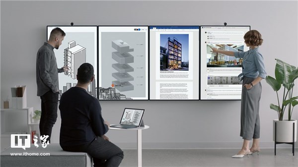 微软发布巨型会议室显示器Surface Hub 2