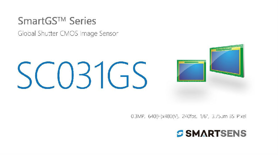 思特威SmartSens发布全球首款30万像素BSI全局快门CMOS图像传感器SC031GS