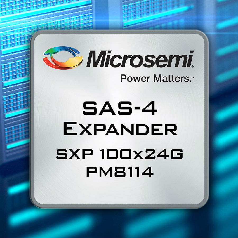 美高森美发布业界首个用于数据中心存储的24G SAS 扩展器