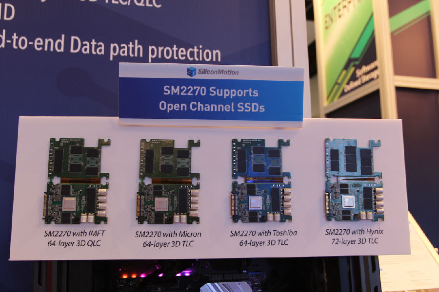 慧荣科技在2018年闪存峰会上推出全新双模企业级SSD控制芯片解决方案