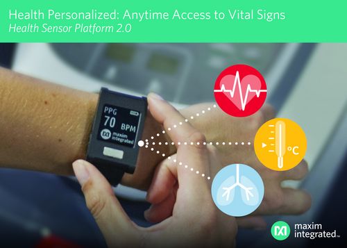 Maxim发布业内首款可监测ECG、心率及温度的腕戴式平台