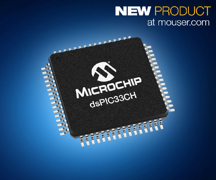 Microchip dsPIC33CH双核数字信号控制器在贸泽开售