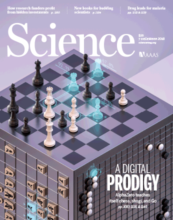 AlphaZero登上《科学》封面:一个算法通吃三大棋类