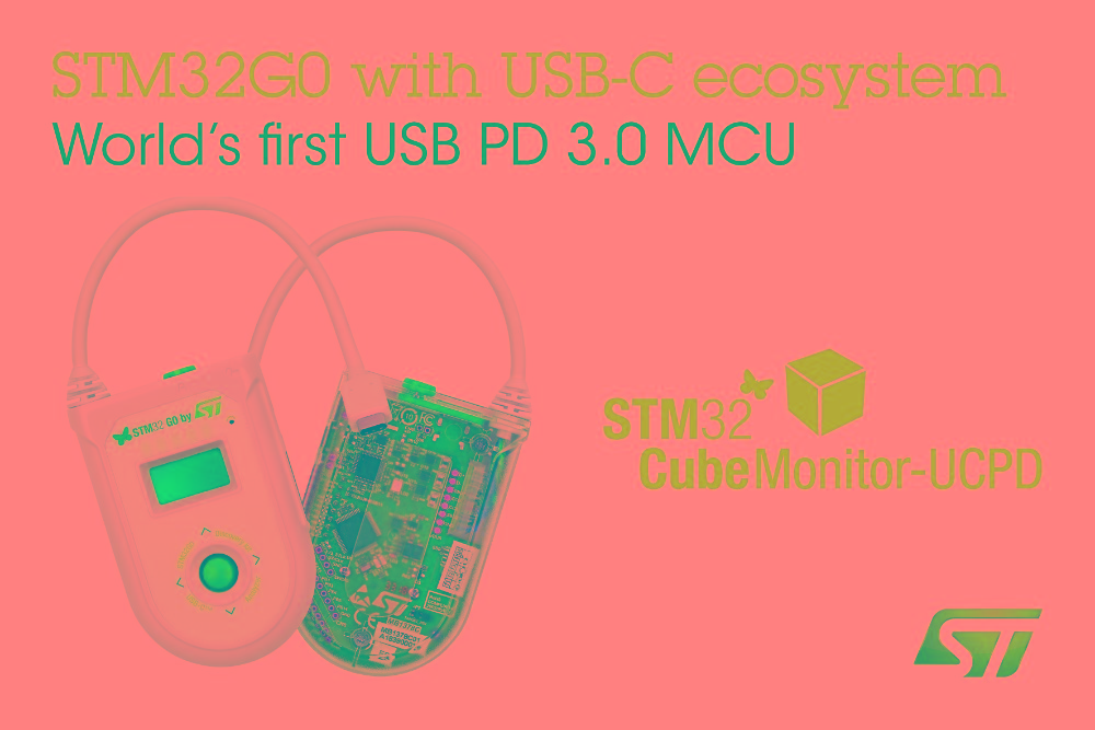 意法半导体STM32G0生态系统扩展功能支持通用微控制器将USB-C用作标准接口
