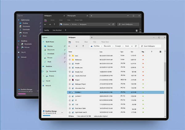 Windows 10资源管理全新概念设计来了：颜值不俗