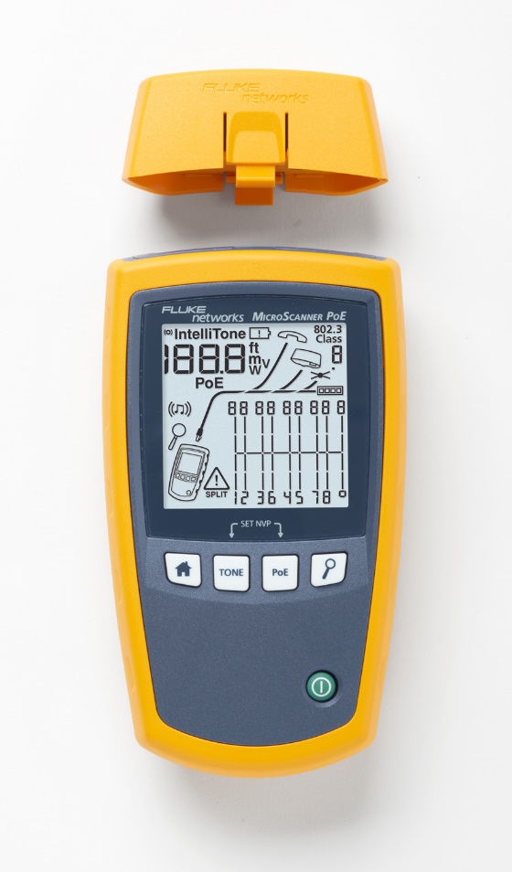 福祿克網絡推出以太網供電（PoE）設備安裝和故障診斷測試儀MicroScanner? PoE