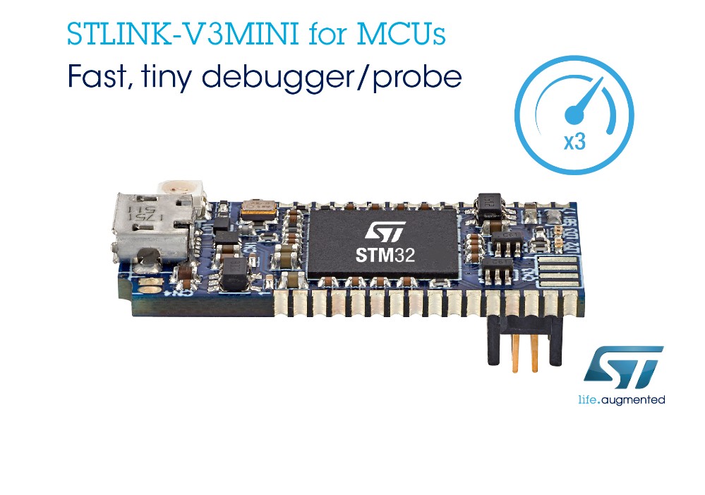 意法半导体推出袖珍、方便的STLINK-V3MINI调试探头，加快STM32应用开发 