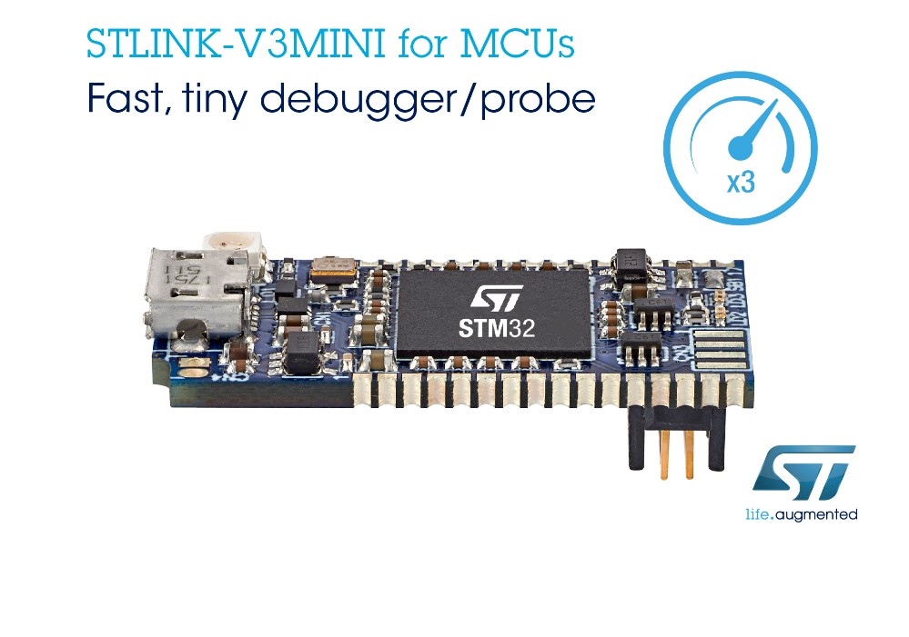 意法半导体推出袖珍、方便的STLINK-V3MINI调试探头，加快STM32应用开发