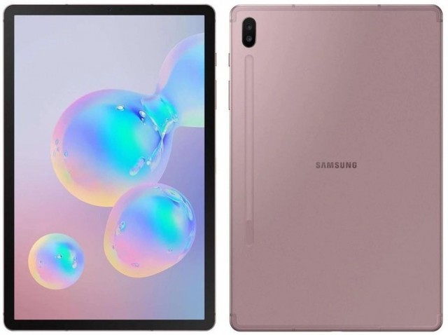 粉色版Galaxy Tab S6渲染图曝光：确认屏下指纹方案 