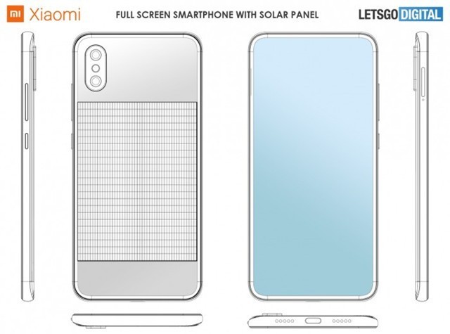 小米新专利可集成太阳能电池板的智能手机曝光 