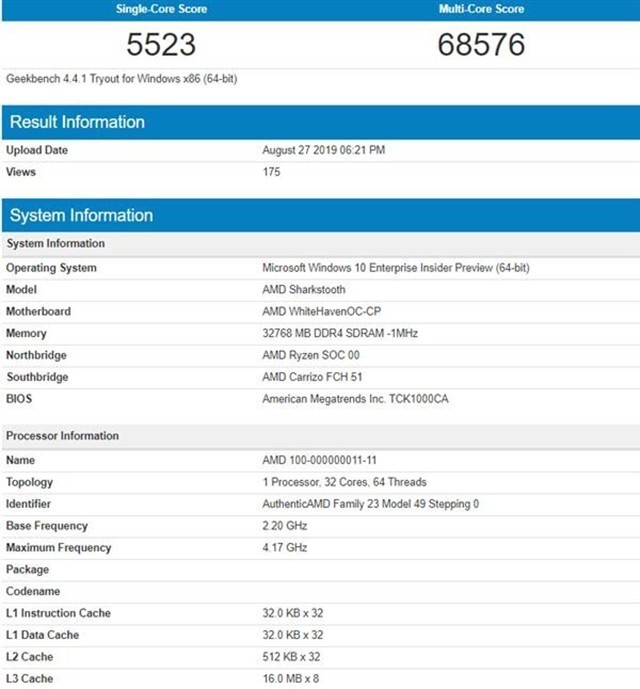 AMD 7nm銳龍ThreadRipper再曝：可加速4.2GHz IPC性能大漲 