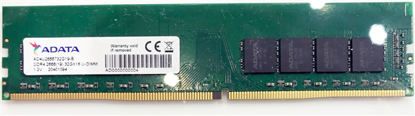 威刚发布单条32GB DDR4内存：美光小S颗粒