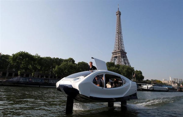 时速33km/h！法国水上出租车首次测试：无污染无噪音