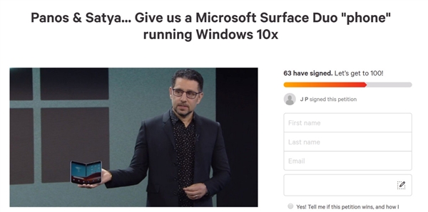 軟粉請(qǐng)?jiān)福耗玫鬝urface Duo的安卓系統(tǒng)、換裝Windows 10X