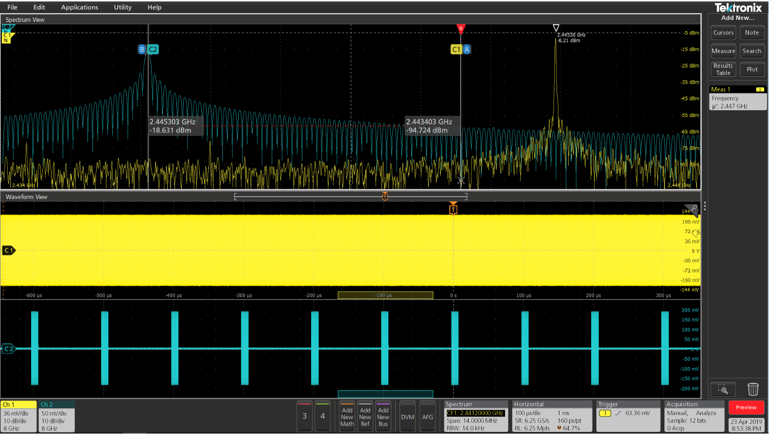 搭载Spectrum View频谱分析的MSO 4，让FFT测试轻而易举