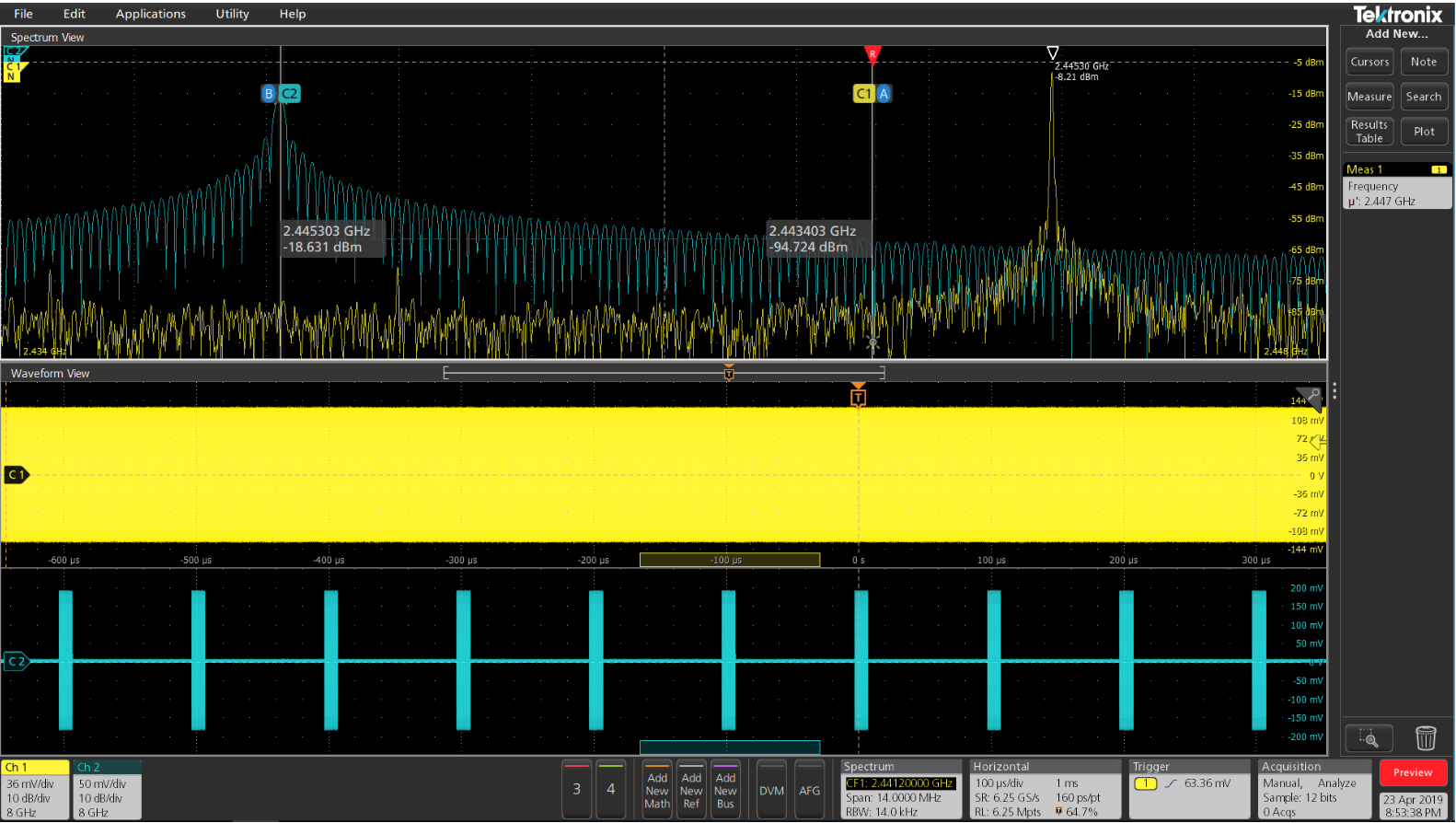 搭載Spectrum View頻譜分析的MSO 4，讓FFT測(cè)試輕而易舉