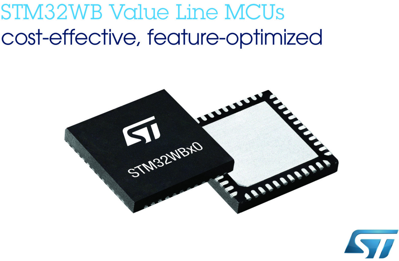 意法半導體經濟型超值系列MCU新增STM32WB無線微控制器