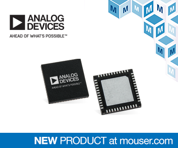 貿(mào)澤開售相位噪聲超低的Analog Devices ADF5610寬帶頻率合成器 