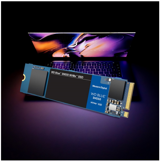 西部数据WD BlueTM SN550 NVMeTM SSD，以4倍于其上一代SATA SSD的速度满足技术达人需求