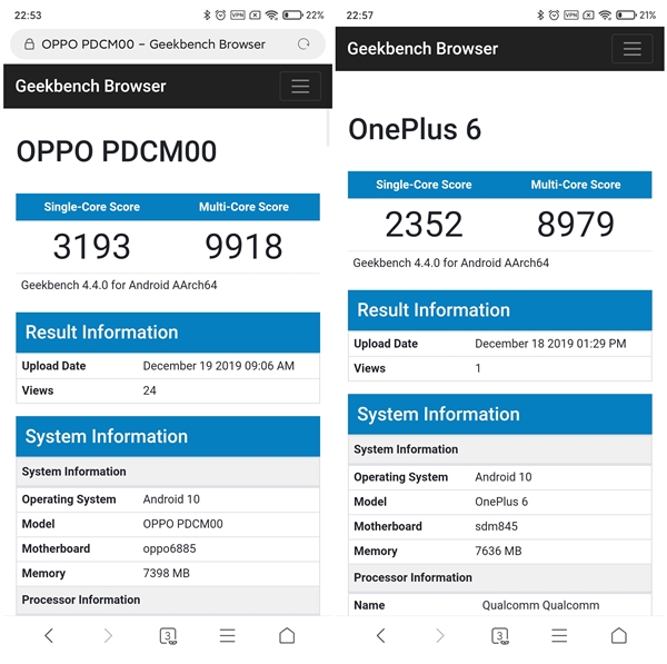 OPPO Reno3首發(fā) 聯(lián)發(fā)科天璣1000L現(xiàn)身GeekBench