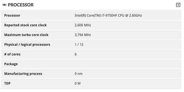 Intel十代酷睿标压版i5-10300H曝光：再次提速100MHz