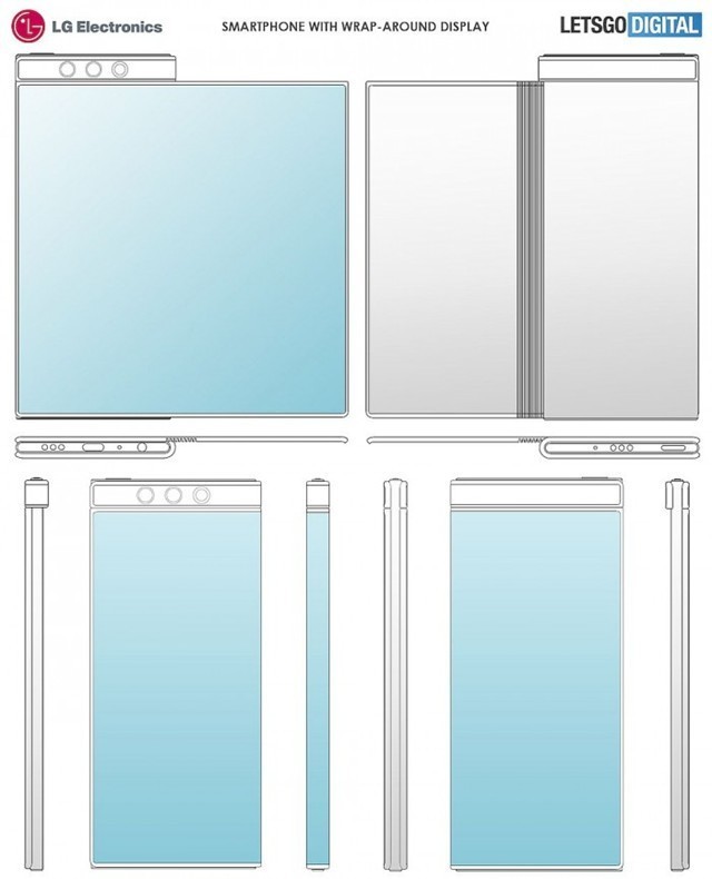 LG融合环绕屏和可折叠屏优点新专利曝光 