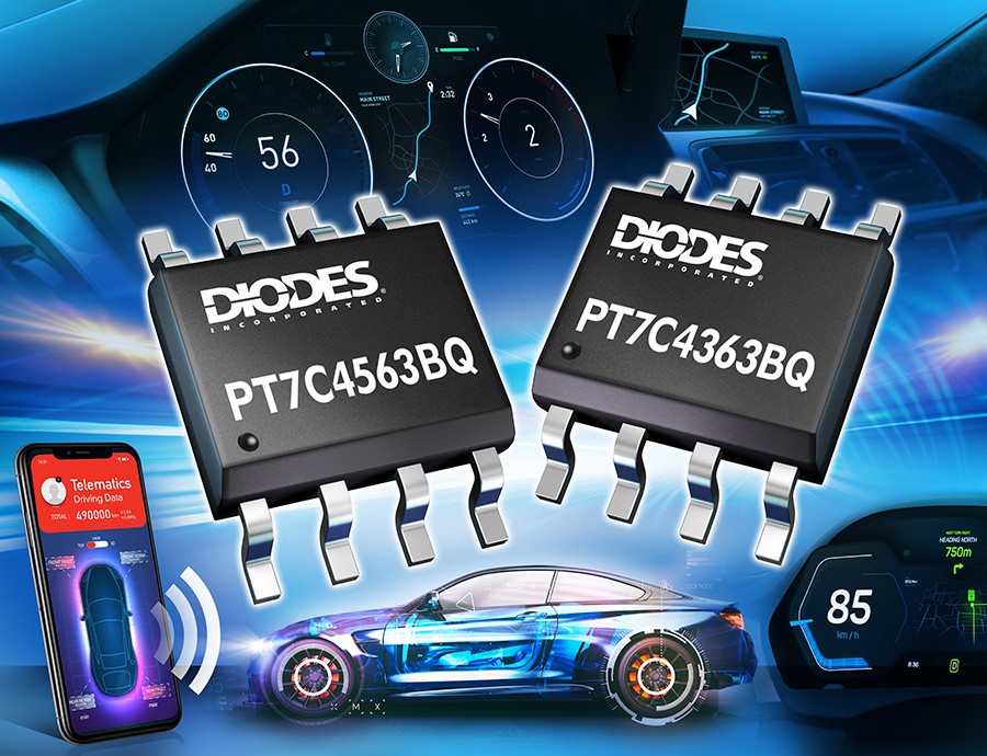 Diodes 公司推出符合汽車規格的實時時鐘，可為信息娛樂及 T-Box 系統提供低待機電流