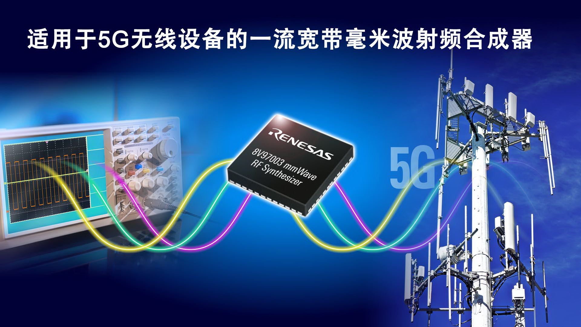 瑞萨电子推出业界高性能宽带毫米波合成器