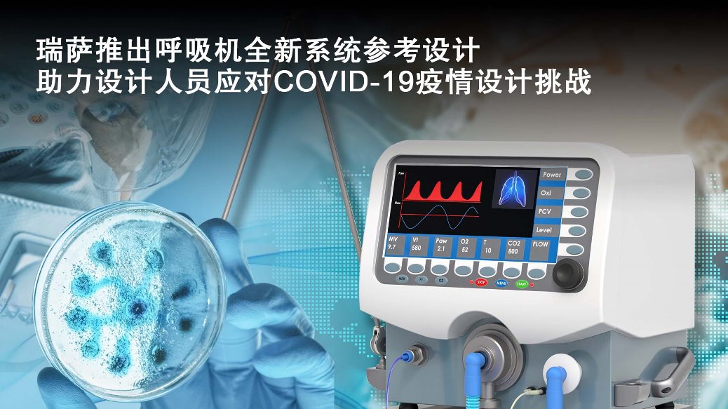 瑞薩電子推出開源呼吸機系統(tǒng)參考設計，抗擊COVID-19疫情