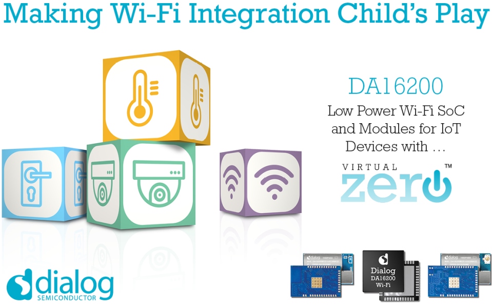 Dialog半导体推出最新超低功耗Wi-Fi SoC，扩展IoT连接产品组合