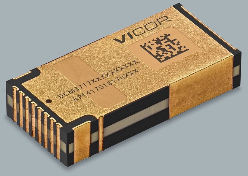 Vicor 推出 750W、48V 至 12V 穩壓轉換器 DCM3717，峰值效率高達97%
