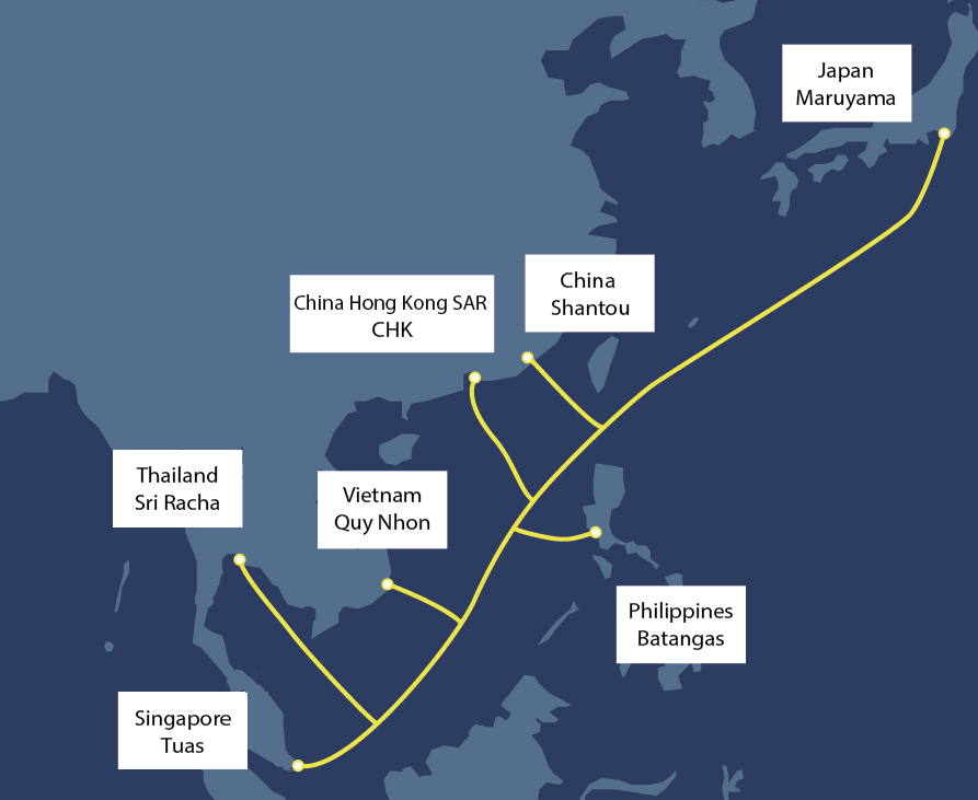NEC簽訂“亞洲直達海纜”供貨合同 新海底光纜系統將連接亞洲地區，全長9,400km