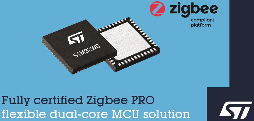 意法半导体STM32WB无线微控制器现可支持Zigbee 3.0