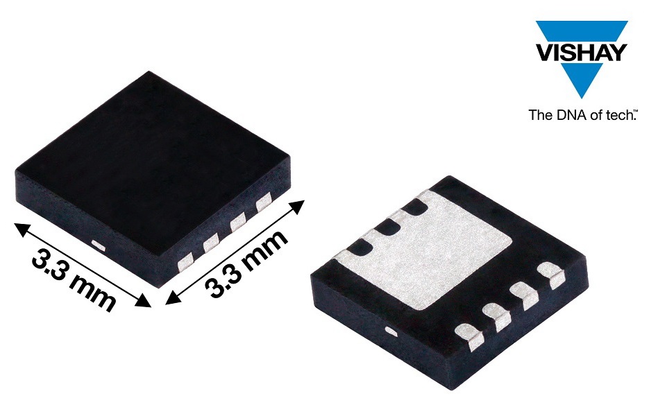 TrenchFET器件典型RDS(ON)為 61 mΩ，優(yōu)值系數為 854 mΩ*nC，封裝面積10.89 mm2