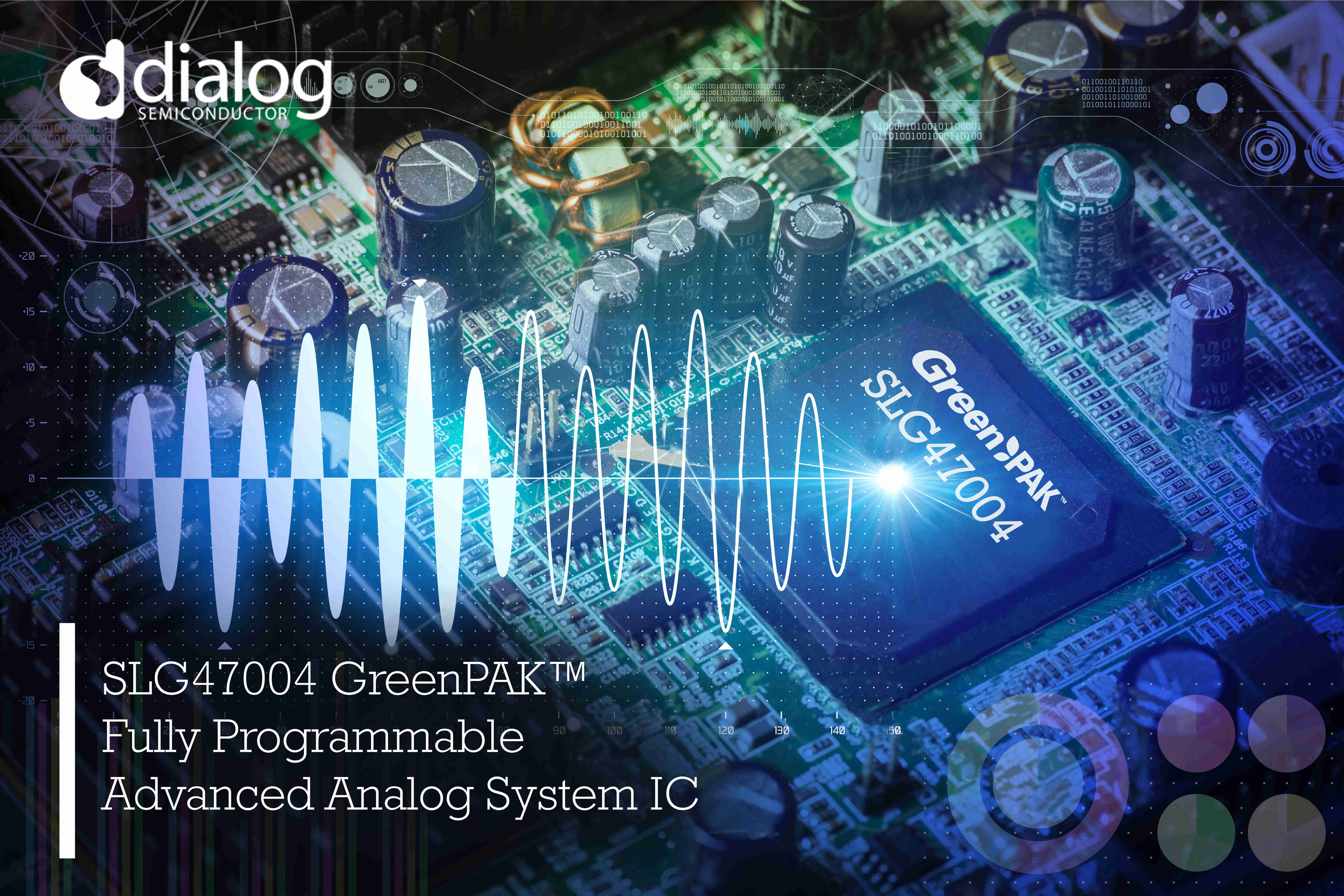 Dialog推出首款完全可配置的先进模拟系统IC SLG47004 GreenPAK™