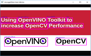 OpenVINO+OpenCV 文本检测与识别 