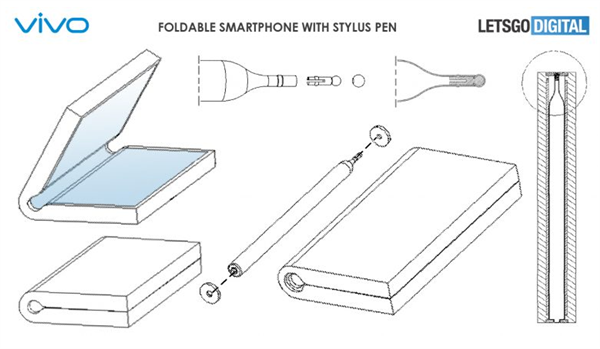vivo折疊屏手機(jī)專利曝光：配備磁性手寫筆