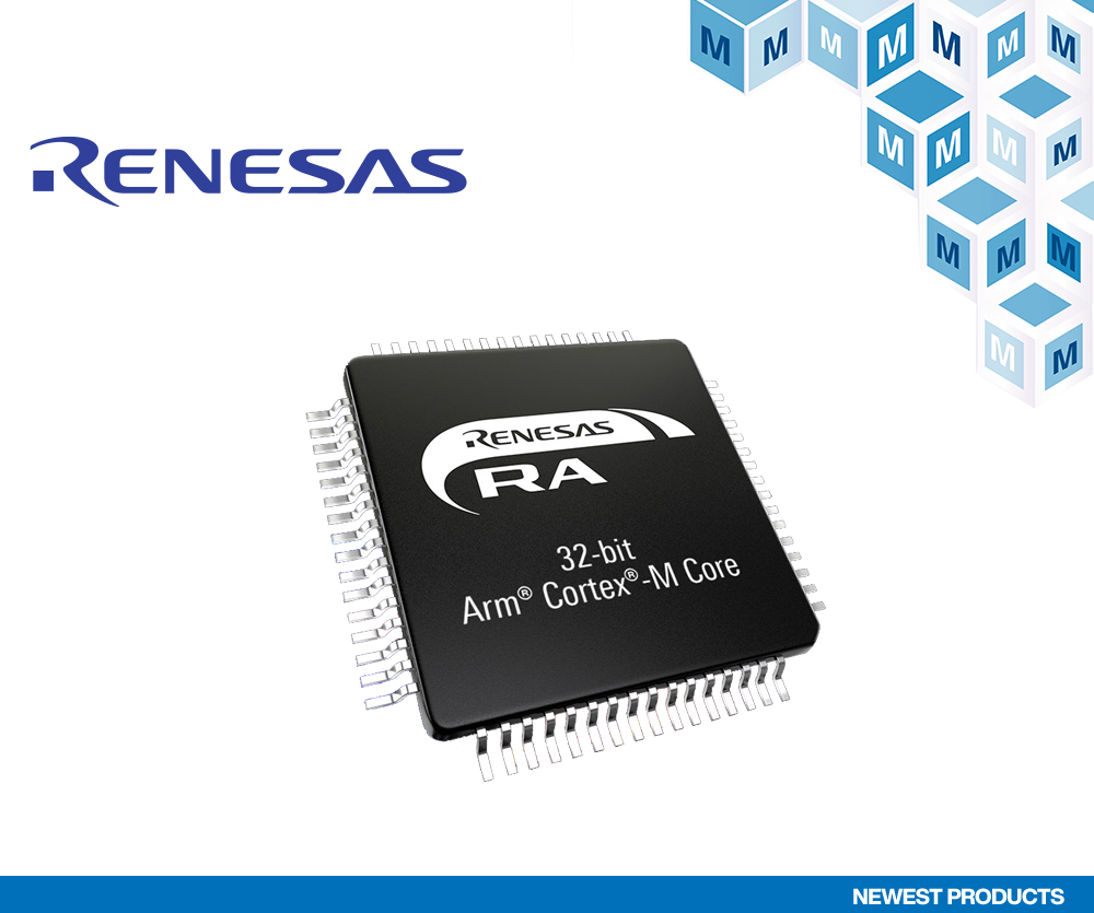 贸泽电子开售带触摸感应接口的Renesas RA2L1 MCU产品群
