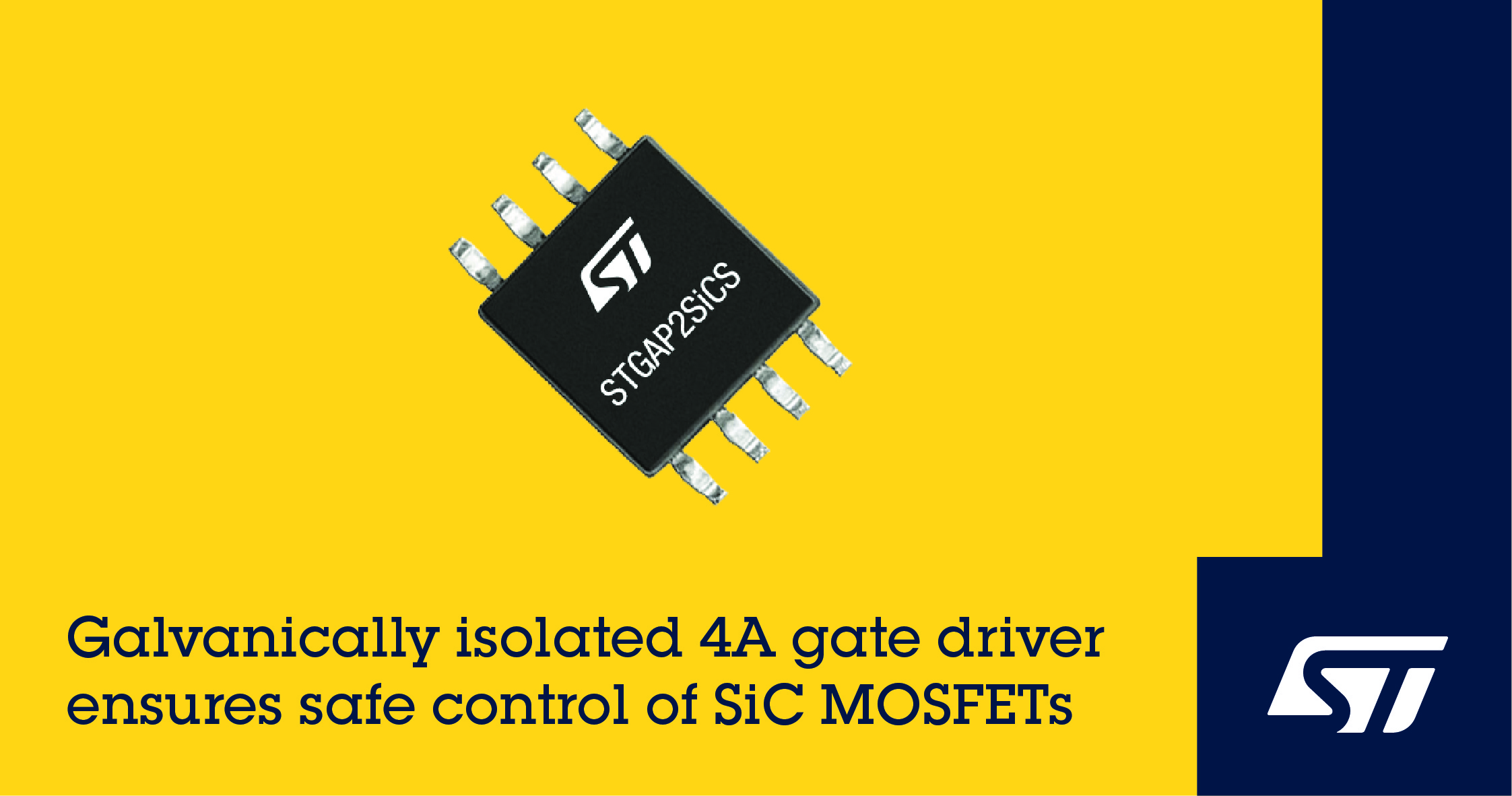 意法半導體發布隔離式柵極驅動器，可安全控制碳化硅MOSFET