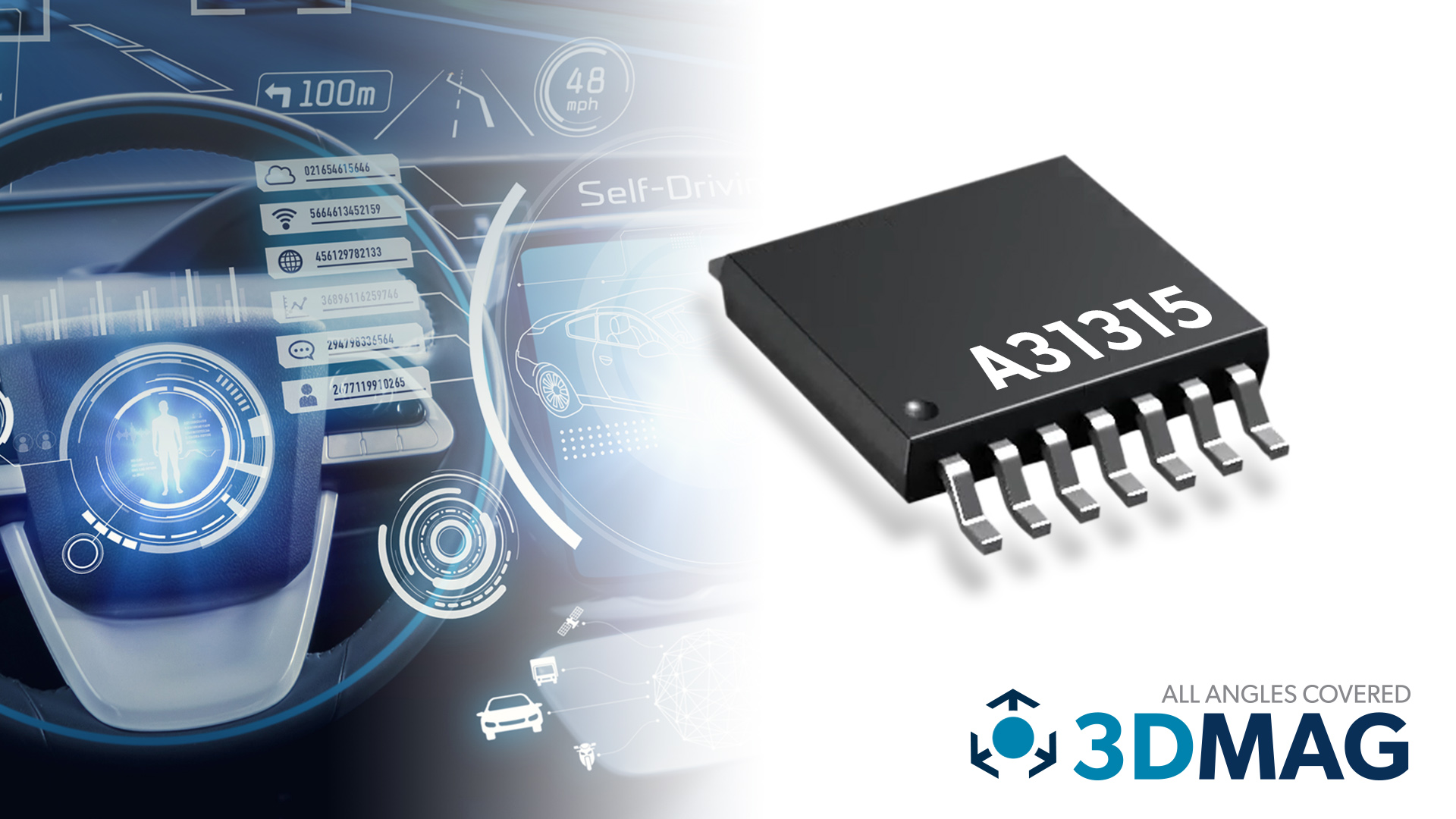 Allegro MicroSystems推出新型3DMAG磁性位置傳感器以支持下一代ADAS應用