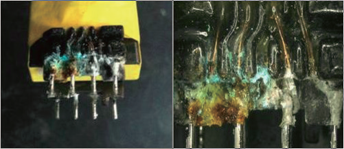 高频变压器引脚电化学腐蚀失效分析与可靠性研究