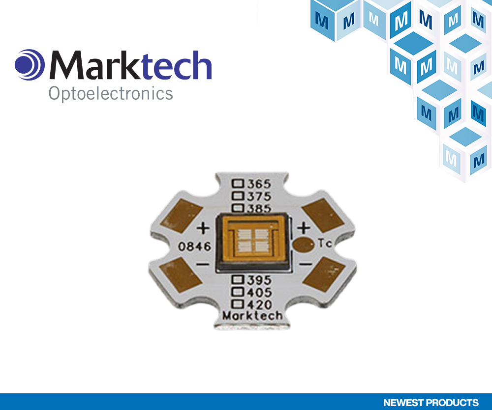 貿澤電子宣布與Marktech Optoelectronics簽訂全球分銷協議