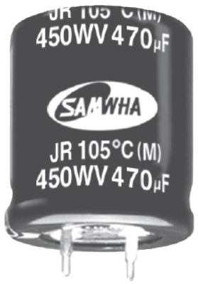 易于安裝：儒卓力提供Samwha JR系列卡入式電容器