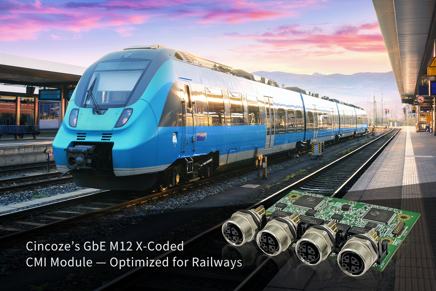 德�e承新开发M12 X-型 CMI模块 优化轨道交♀通的传输效能