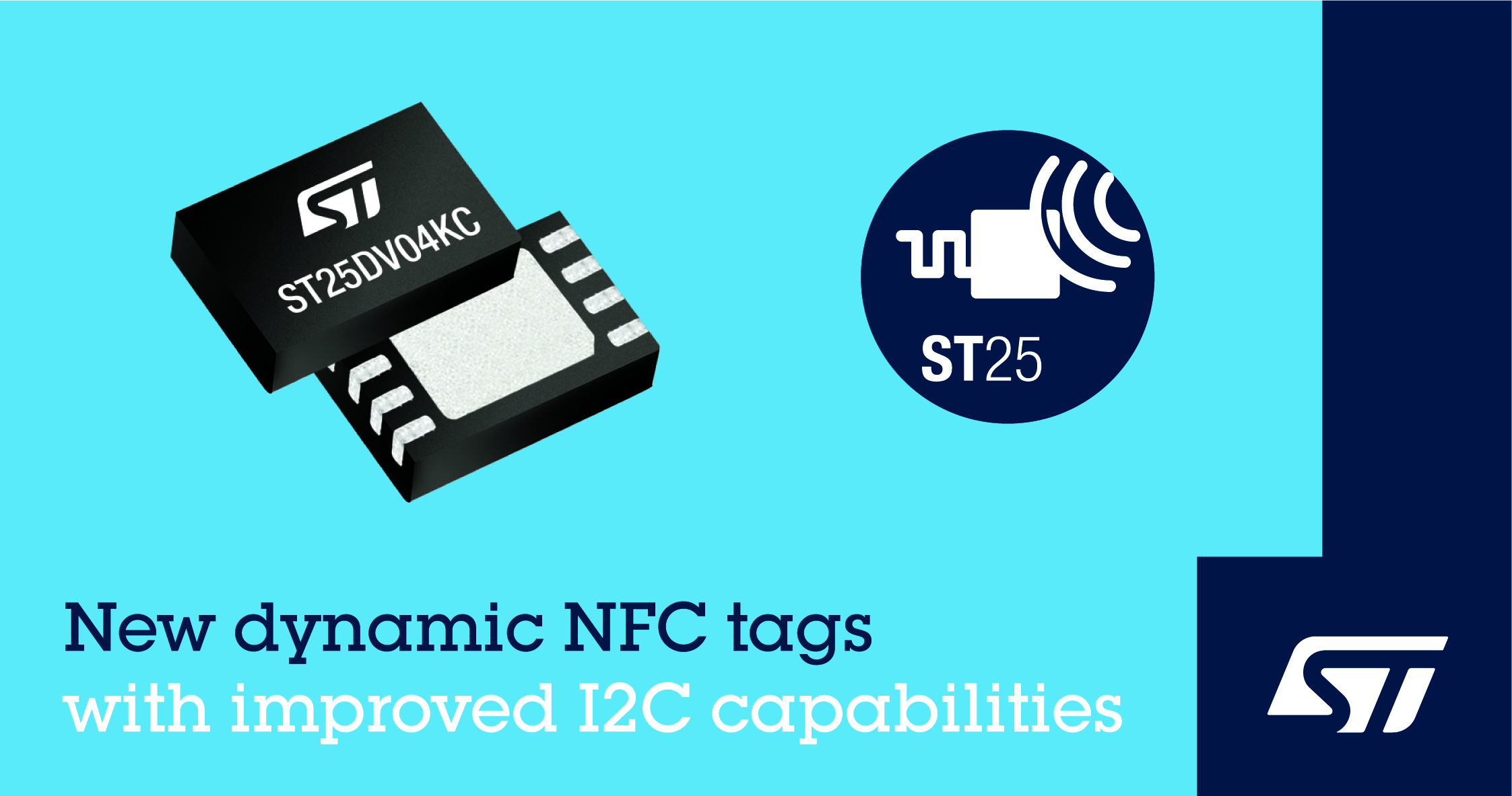 意法半导体增强 ST25DV 双接口 NFC 标签性能