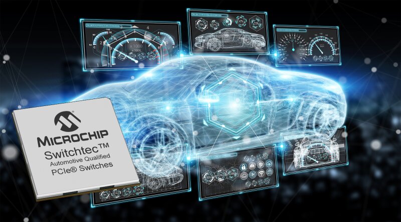 Microchip发布业界首款通过汽车级认证的第四代PCIe交换机，助力自动驾驶生态系统发展