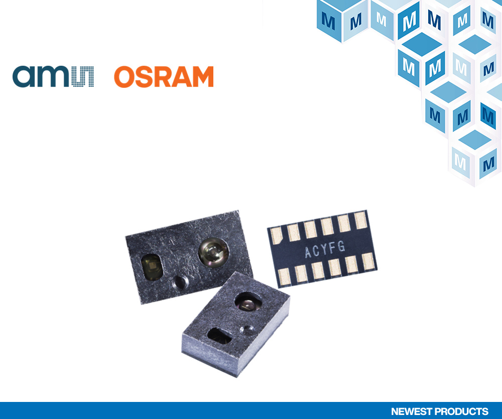 贸泽开售ams OSRAM TMF8820、TMF8821和TMF8828多区飞行时间传感器