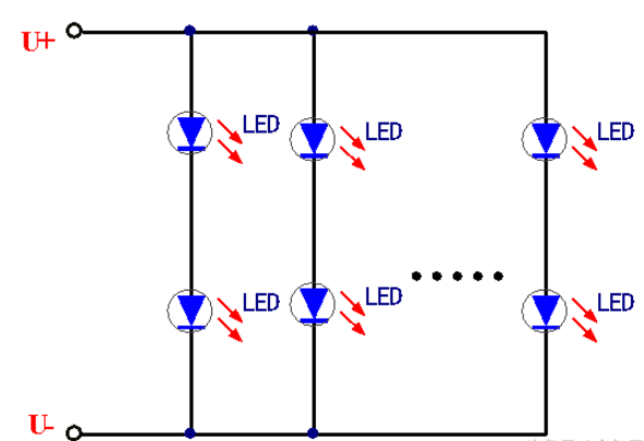 LED驱动连接基础，四种连接方式：串联、并联、混联、阵列