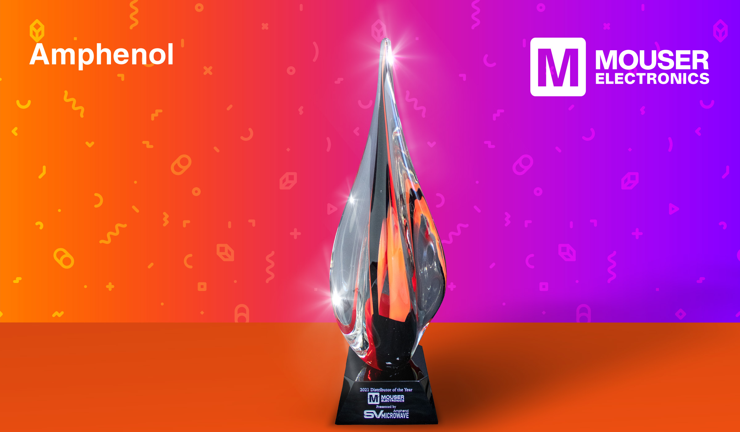 貿澤電子榮膺Amphenol SV Microwave年度全球分銷商獎