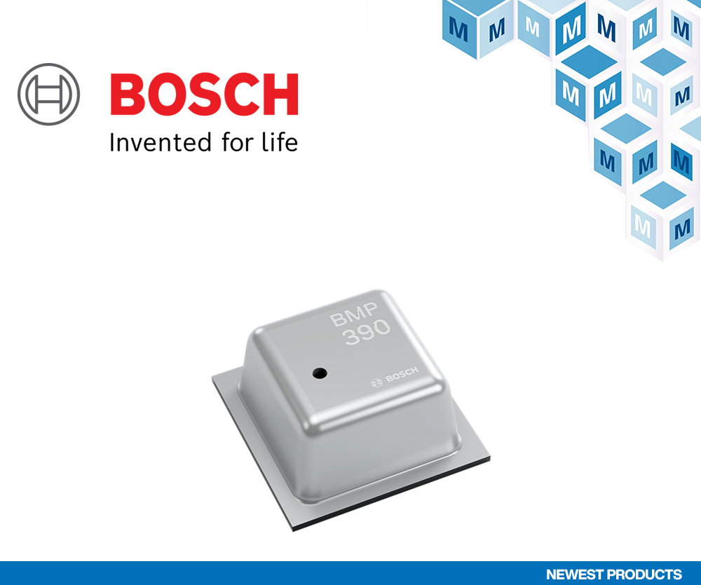 贸泽开售Bosch BMP390气压传感器